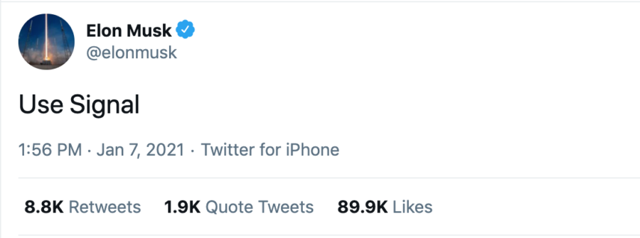 Musk: use Signal
